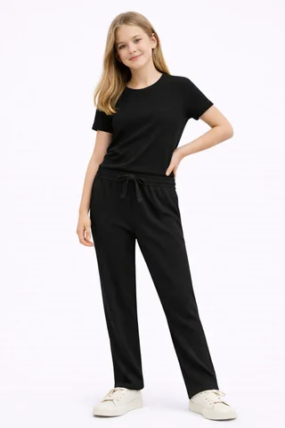 Pantalon de teen de morley basta ancha recto tipo gamuzado - Vista 1