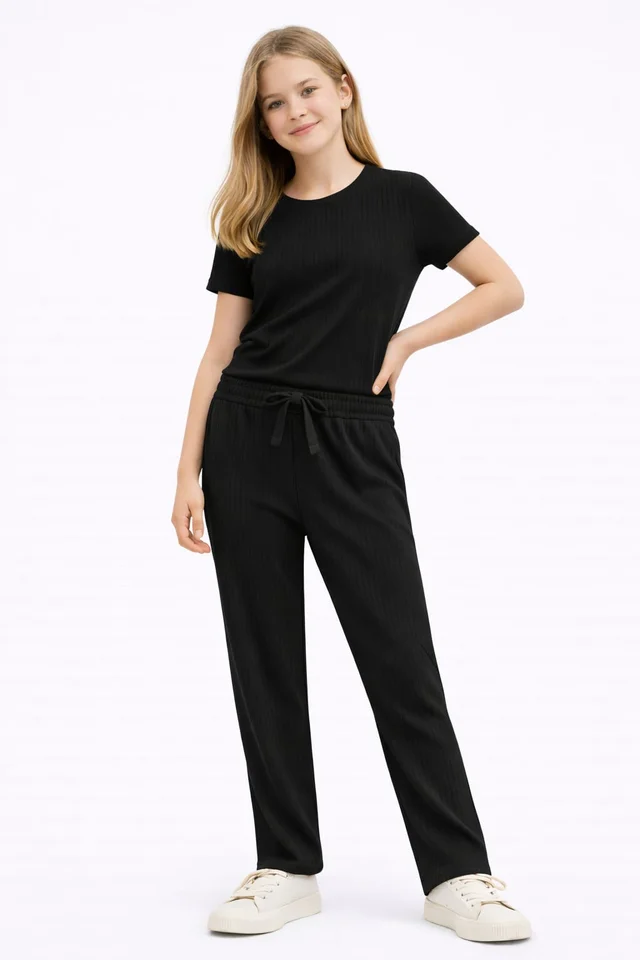 Pantalon de teen de morley basta ancha recto tipo gamuzado