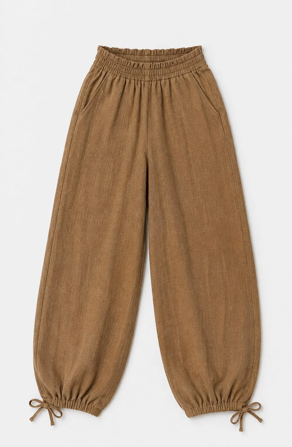 Pantalón de Lino Con Tira Teens