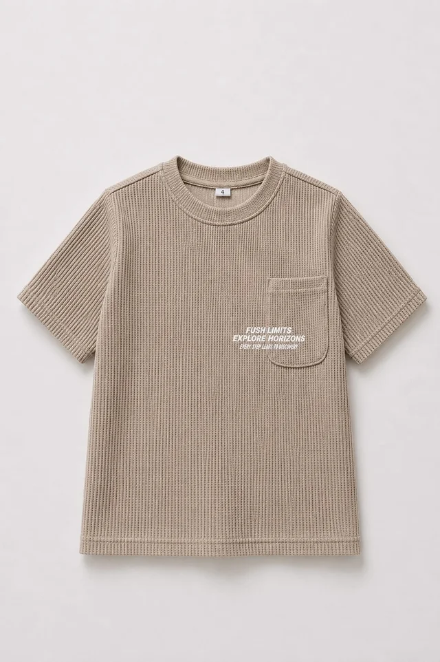 Remera Manga Corta Waffle Limits Kids