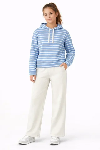 Pantalon de teen de friza liso recto - Vista 1