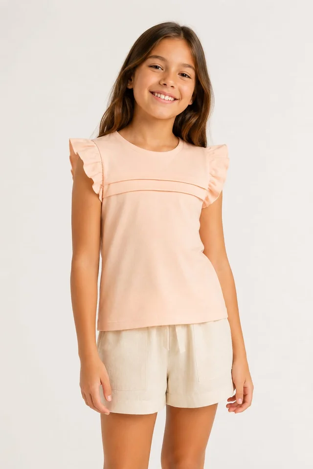 Remera Manga Corta Voladitos Kids