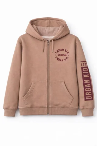 Campera de friza teen con estampa en frente y manga - Vista 5