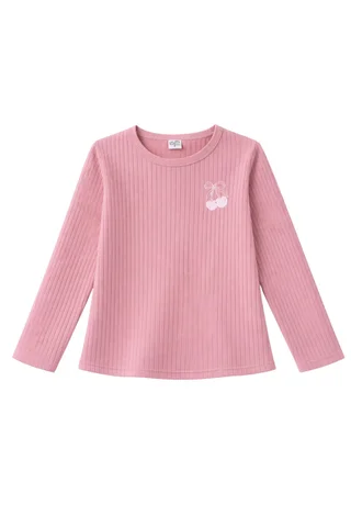 Conjunto niña de morley ancho suave de remera y pantalón  - Vista 3