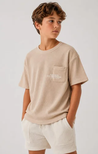 Remera Manga Corta Waffle Limits Kids - Vista 1
