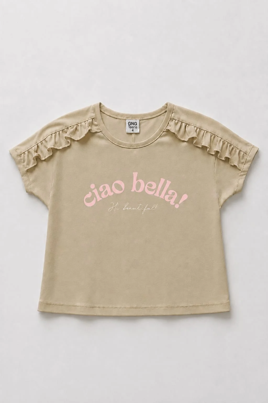 Remera Manga Corta Ciao Bella Kids