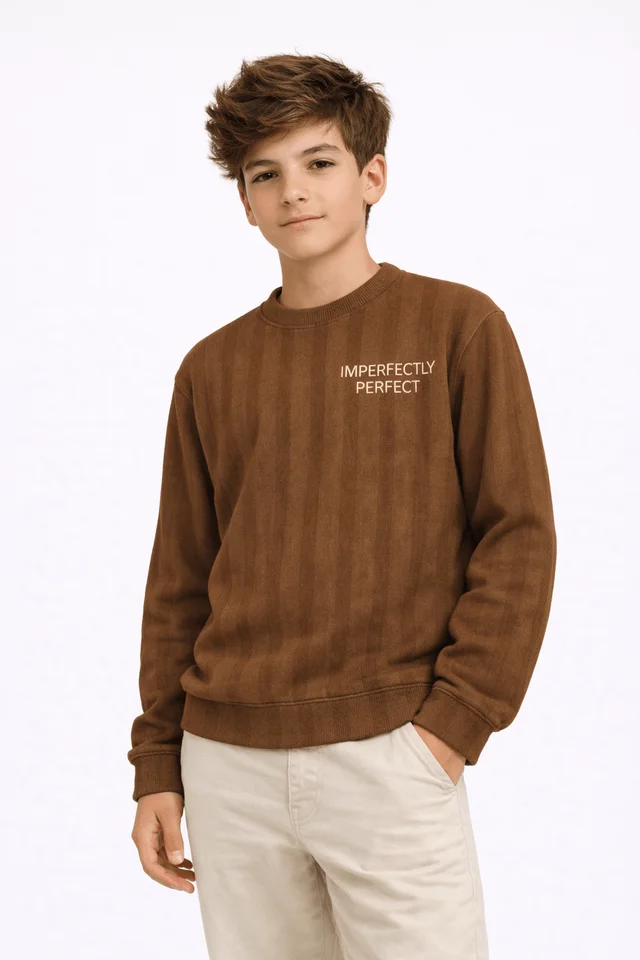 Buzo de teen de morley diesel gamuzado con bordado