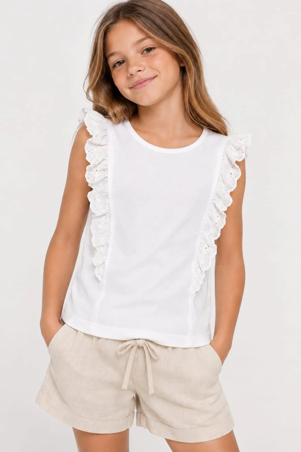 Remera Musculosa Brodery Kids