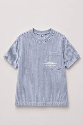 Remera Manga Corta Waffle Limits Kids - Vista 4