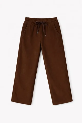 Pantalón de corderoy recto Infantil con cintura elastizada y cordon ajustable - Vista 6
