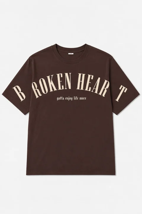 Remera manga corta Broken Heart Teens