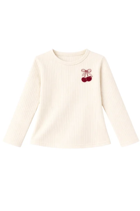 Conjunto niña de morley ancho suave de remera y pantalón 