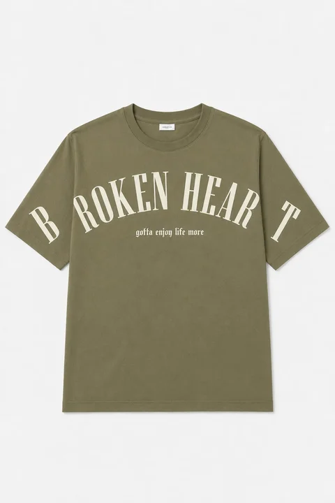 Remera manga corta Broken Heart Teens
