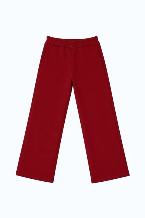 Pantalon de teen de friza liso recto