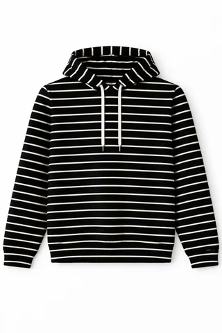 Buzo Teen de coconut rayado con capucha ajustable  - Vista 5