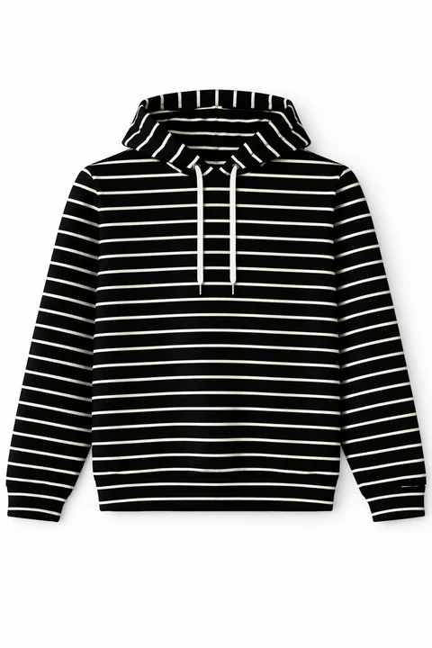 Buzo Teen de coconut rayado con capucha ajustable 