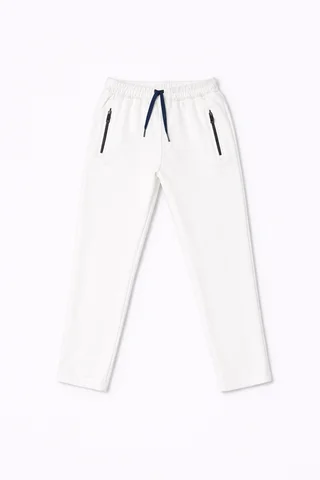 Pantalón de niño rustico liso recto con cierres con tirantes - Vista 2