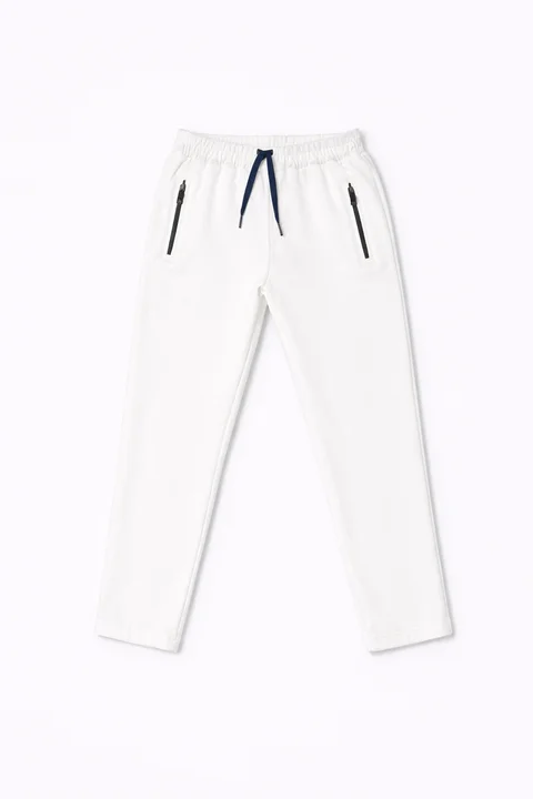 Pantalón de niño rustico liso recto con cierres con tirantes