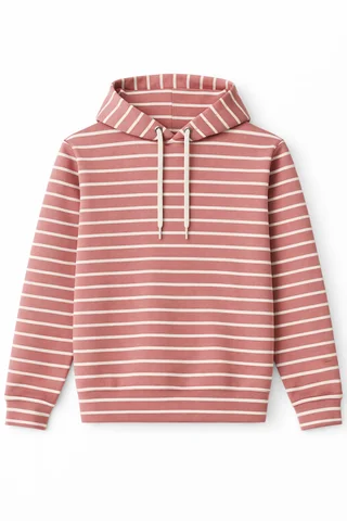 Buzo Teen de coconut rayado con capucha ajustable  - Vista 6