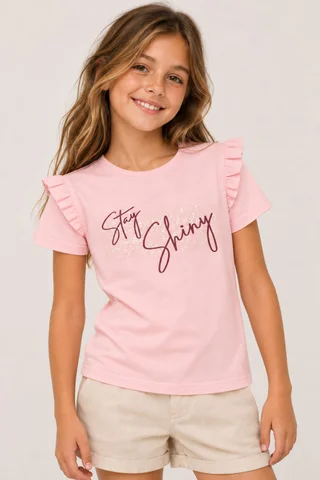 Remera Manga Corta Stay Shiny Kids - Vista 1