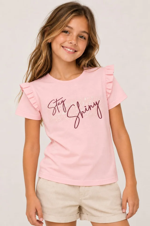 Remera Manga Corta Stay Shiny Kids