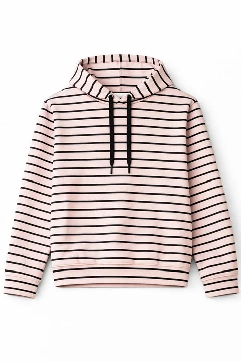 Buzo Teen de coconut rayado con capucha ajustable 