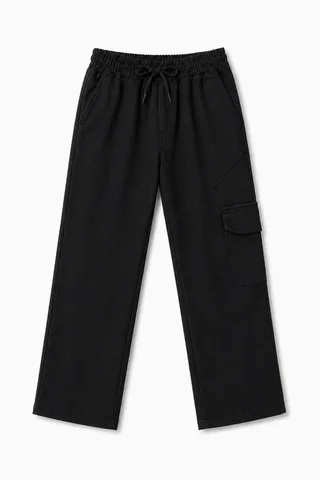 Pantalón Cargo Recto Teens - Vista 4