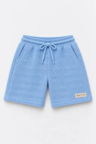 Bermuda Waffle Aplique Kids - Vista 2