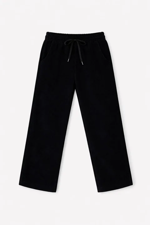 Pantalón de corderoy recto Infantil con cintura elastizada y cordon ajustable