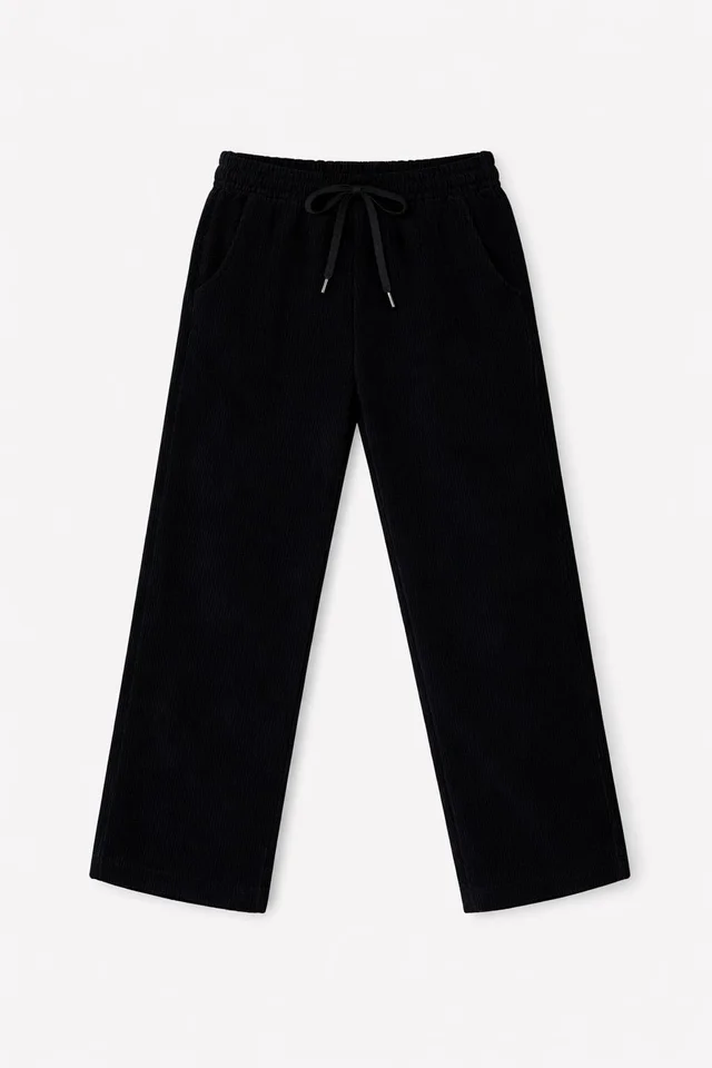 Pantalón de corderoy recto Infantil con cintura elastizada y cordon ajustable