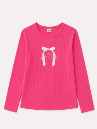 Remera manga larga Just a Girl Kids - Vista 4