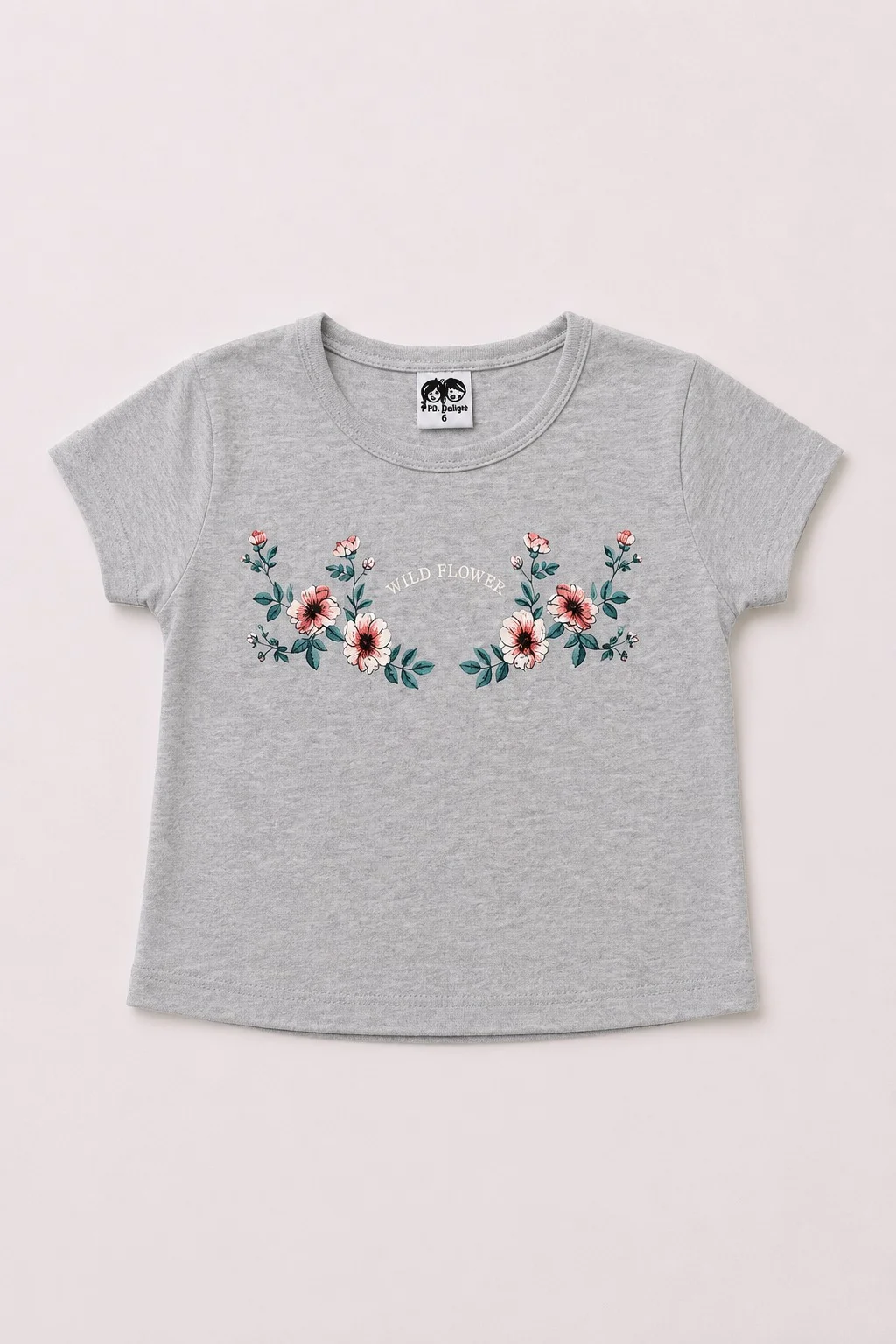 Remera Manga Corta Wild Flower Kids