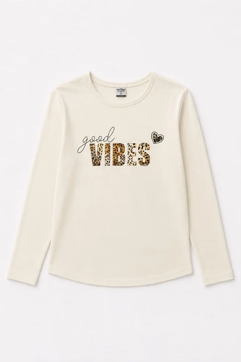 Remera manga larga Good Vibes Kids