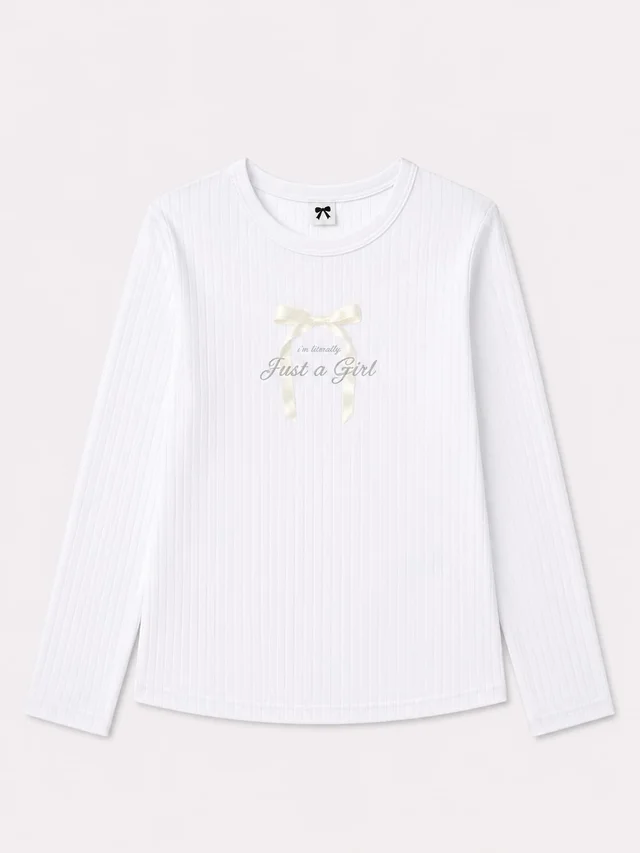 Remera manga larga Just a Girl Kids