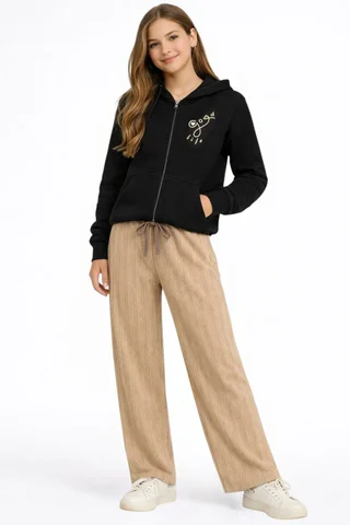 Pantalon teen de morley diesel recto, gamuzado con elastico y cordon - Vista 1