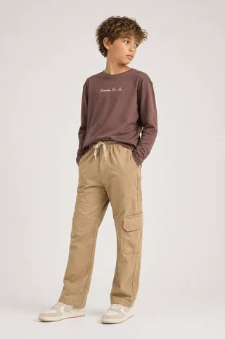 Pantalón Cargo Recto Kids - Vista 1