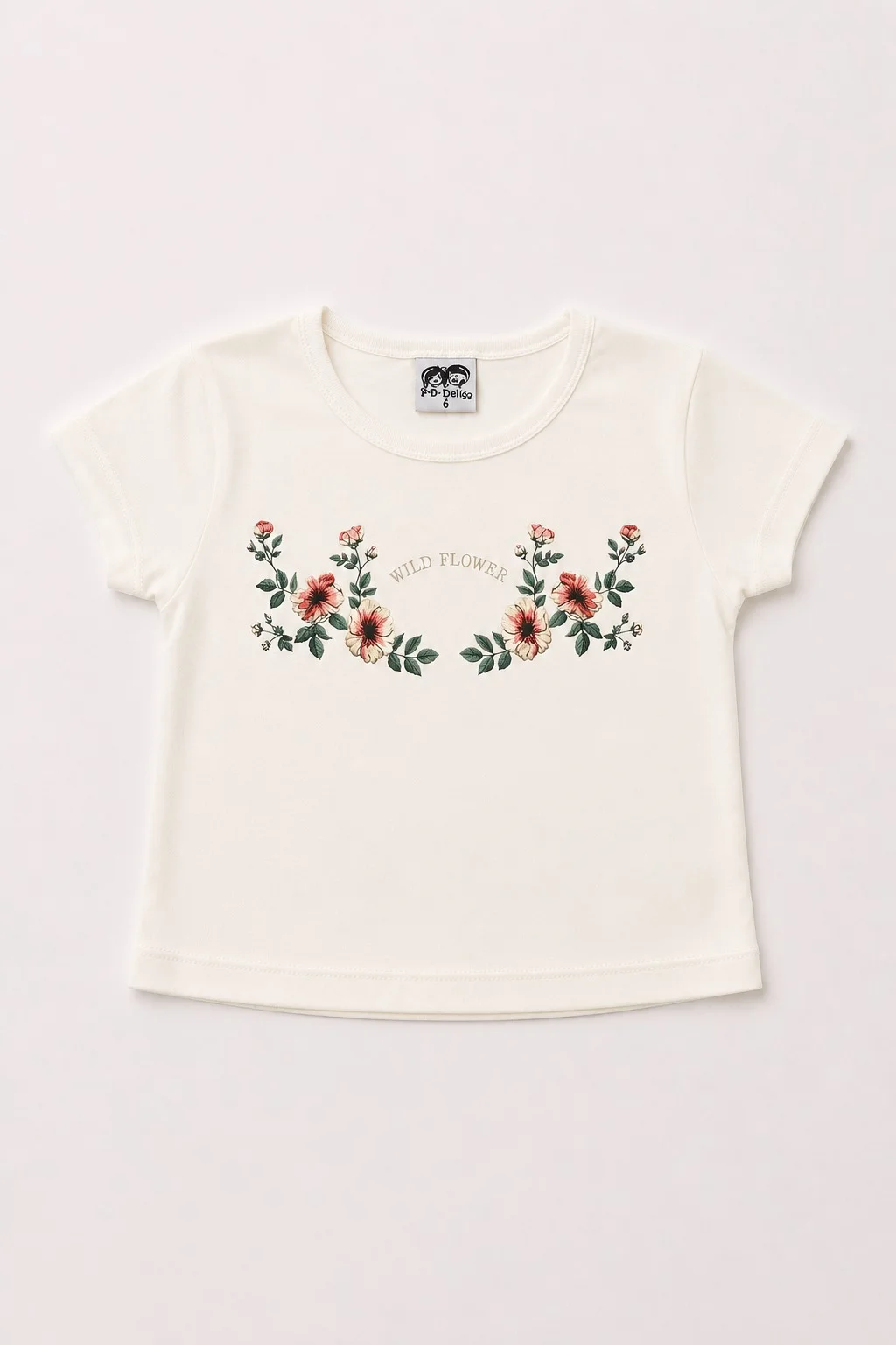 Remera Manga Corta Wild Flower Kids