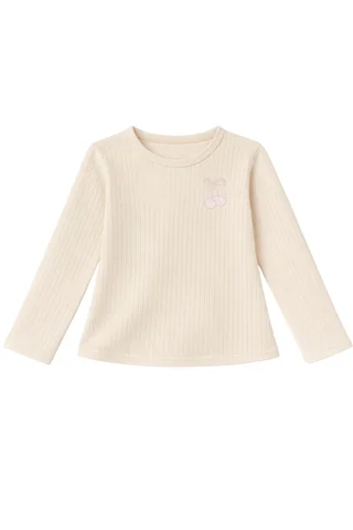 Conjunto niña de morley ancho suave de remera y pantalón  - Vista 2