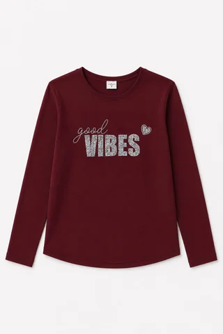 Remera manga larga Good Vibes Kids - Vista 6