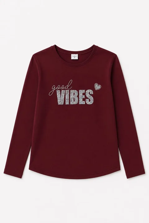 Remera manga larga Good Vibes Kids