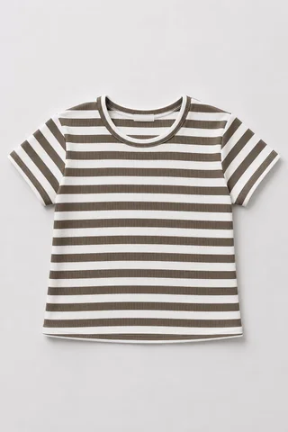 Remera Manga Corta Rayada Teens - Vista 5