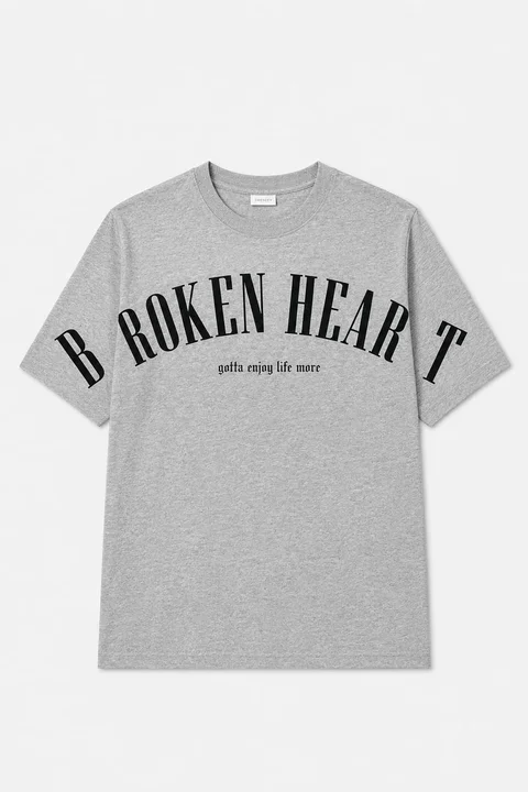 Remera manga corta Broken Heart Teens