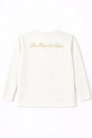 Buzo Infantil de Lanilla con Botones y Bordado en Espalda, tipo sweater - Vista 5