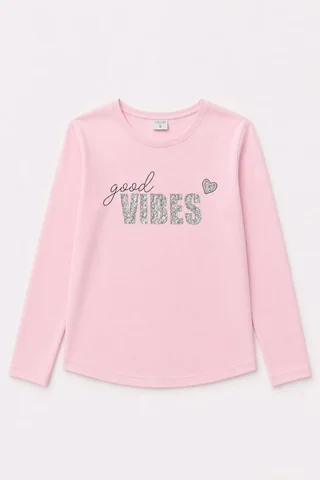 Remera manga larga Good Vibes Kids - Vista 4
