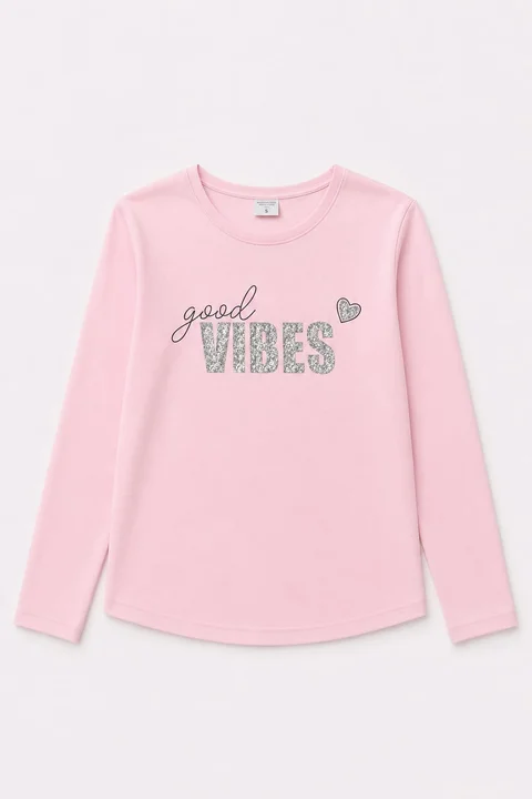 Remera manga larga Good Vibes Kids