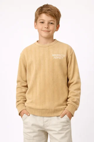 Buzo de niño de morley diesel gamuzado con bordado  - Vista 1