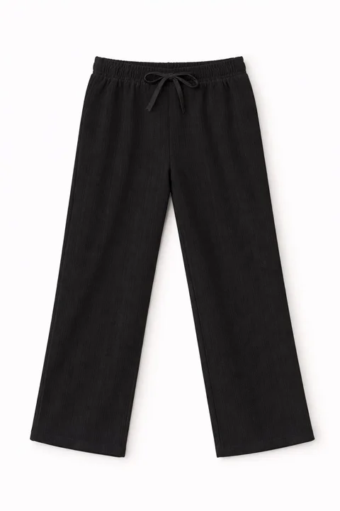 Pantalon de morley diesel recto, gamuzado con elastico y cordon