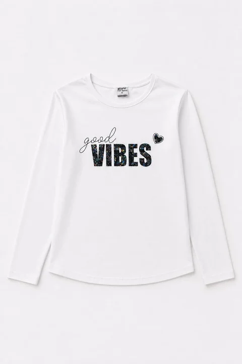 Remera manga larga Good Vibes Kids