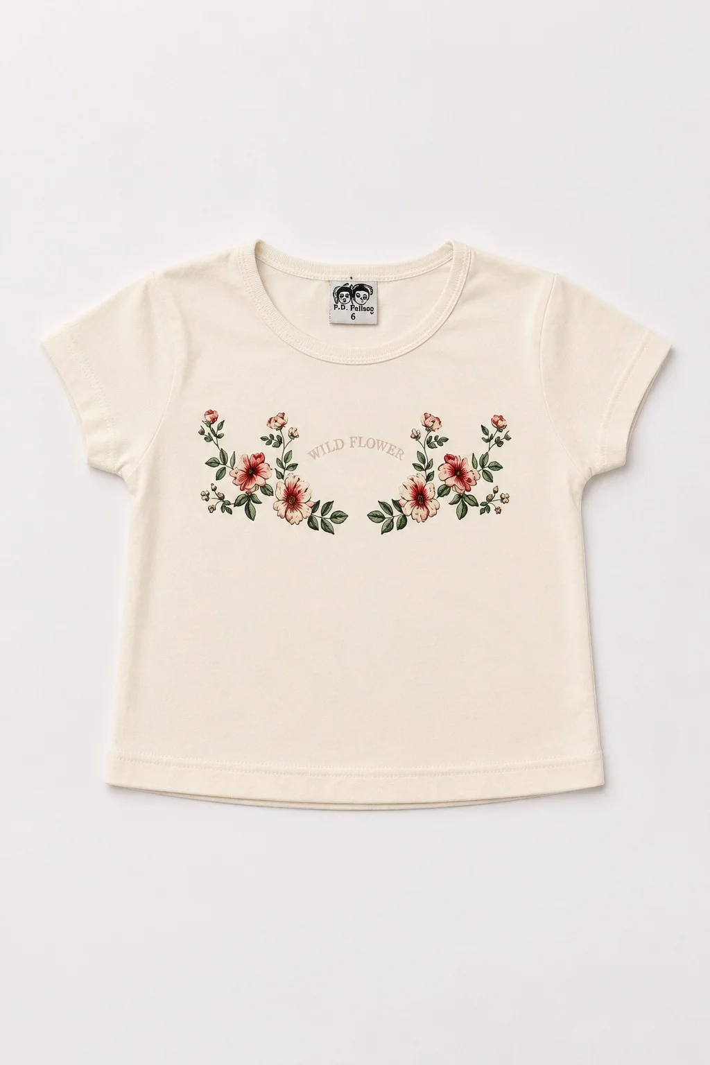 Remera Manga Corta Wild Flower Kids