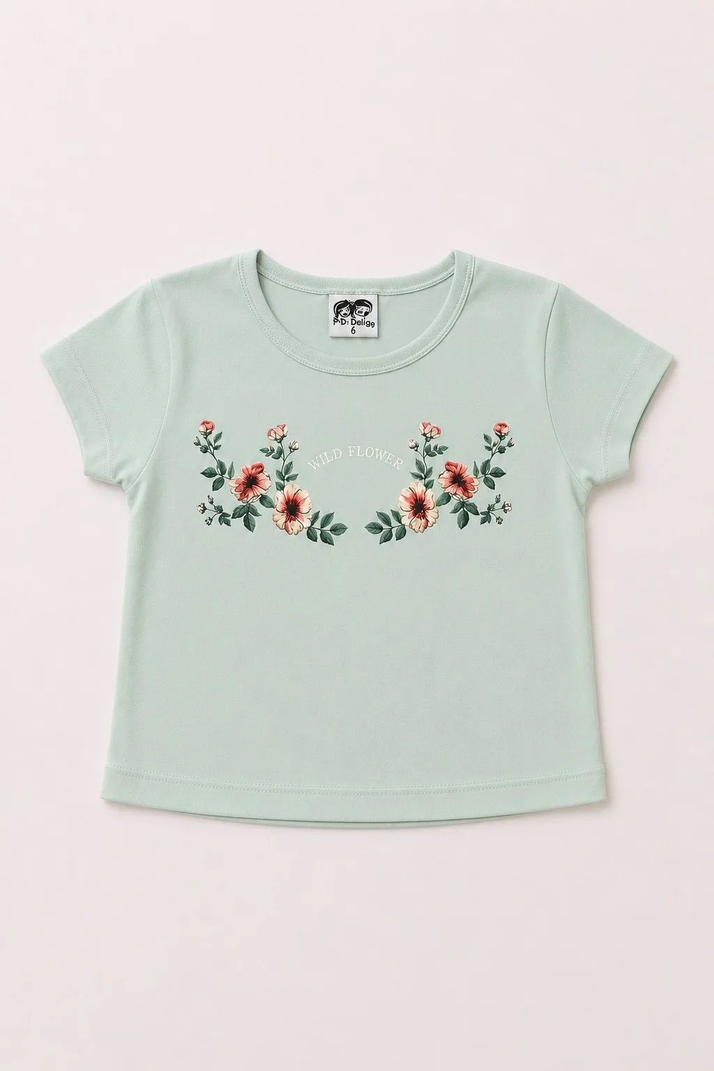 Remera Manga Corta Wild Flower Kids
